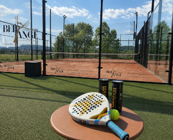 Terrain de Padel Bel Ange immobilier du RCPadel, club de Padel en Ardèche à Vallon-Pont-d'Arc