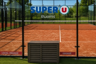 Terrain 2 du RC Padel à Vallon-Pont-d'Arc – Super U à Ruoms